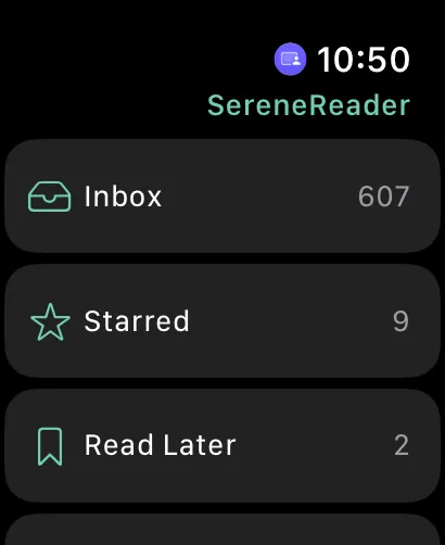 Apple Watch용 SereneReader, 스크린샷 1 / 3